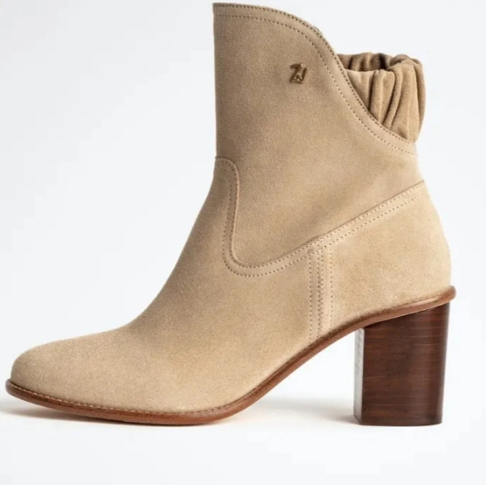Zadig & Voltaire Lena Suede Ankle Boots Size 7.5